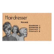 Vintage Hairdressers Profile Business Card #23 X