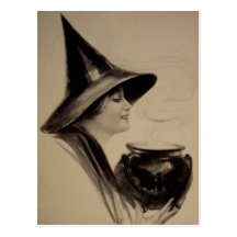 Vintage Halloween Card Post Card