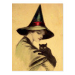 Vintage Halloween Card Postcard