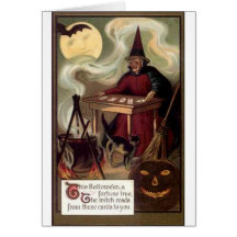 Vintage Halloween Fortune Teller Cards