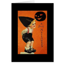 Vintage Halloween Greeting Card