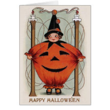 Vintage Halloween Greeting Card