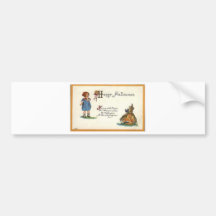 Vintage Halloween Greeting Cards Classic Posters Bumper Stickers
