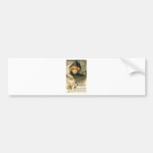 Vintage Halloween Greeting Cards Classic Posters Bumper Sticker