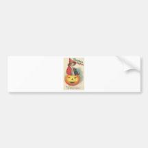 Vintage Halloween Greeting Cards Classic Posters Bumper Stickers