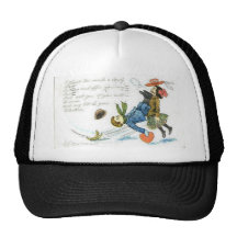 Vintage Halloween Greeting Cards Classic Posters Mesh Hat