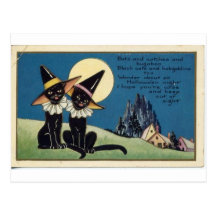 Vintage Halloween Greeting Cards Classic Posters Post Card
