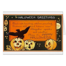 Vintage Halloween Greetings Cards