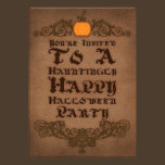 Vintage Halloween Holiday Party Invitation invitations