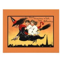 Vintage Halloween Invitations