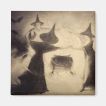 Vintage Halloween Magnet