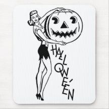 Vintage Halloween Mouse Pads