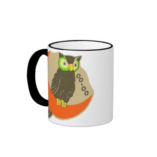 Vintage Halloween Owl Mug