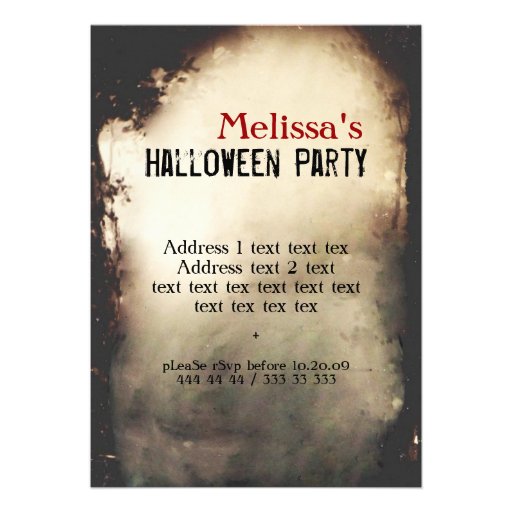 Vintage Halloween party Invitation