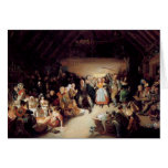 Vintage Halloween Party Painting Greeting Cards