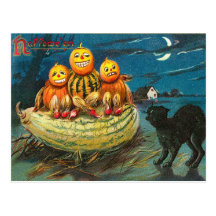 Vintage Halloween Postcard