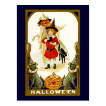 Vintage Halloween Postcard