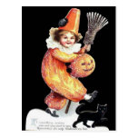 Vintage Halloween Sparkling Costume Party Postcards
