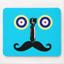 Vintage Handlebar Moustache Mousepads