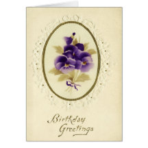 Vintage Happy Birthday card