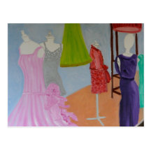 Vintage Haute Couture Post Card
