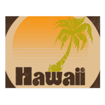 Vintage Hawaii Logo Post Cards