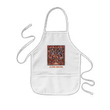 Vintage Hedgehog Tree Paint Smock! Apron