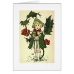 Vintage Holly Card