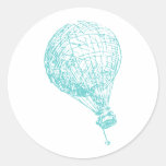Vintage Hot Air Balloon Sticker