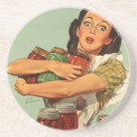 Vintage Housewife Beverage Coaster