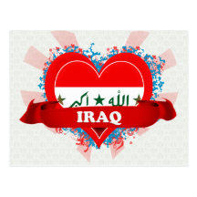 Vintage I Love Iraq Postcard