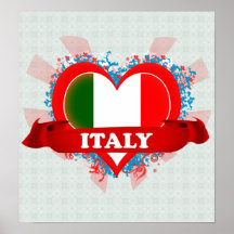Vintage I Love Italy Posters