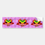 Vintage I Love Jamaica Bumper Sticker