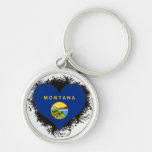 Vintage I Love Montana Keychain