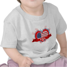 Vintage I Love Usa T-shirts