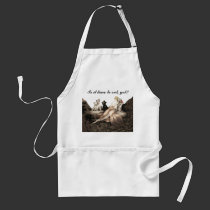 Vintage Icart Apron ~ Time to Eat Yet? aprons