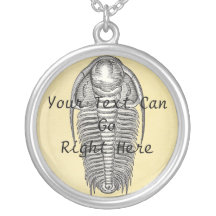Vintage Illustration Trilobite Necklace