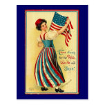 Vintage Independence Day Post Card