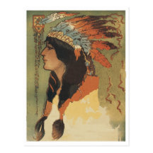 Vintage Indian Girl Post Cards