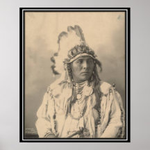 Vintage indian : Spotted Jack Rabbit, Crow - Posters