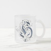 Vintage Initial H Coffee Mugs
