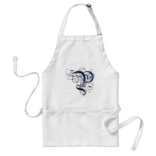 Vintage Initial P Apron