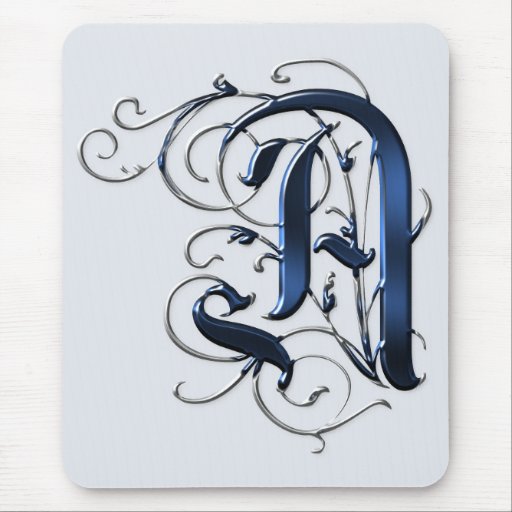 Vintage Initials A Mousemat