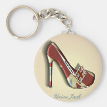 Vintage Inspired Union Jack Stiletto Key Chain