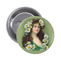 Vintage Irish Colleen Pins