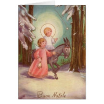 Vintage Italian Christmas Card