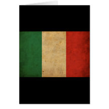 Vintage Italy Flag Card