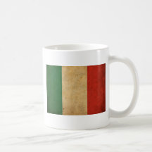 Vintage Italy Flag Coffee Mugs