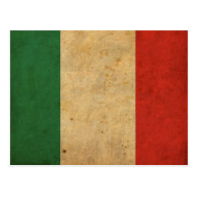 Vintage Italy Flag Postcard