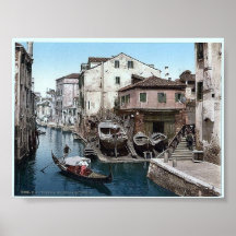 Vintage Italy  Venice 1890's Print